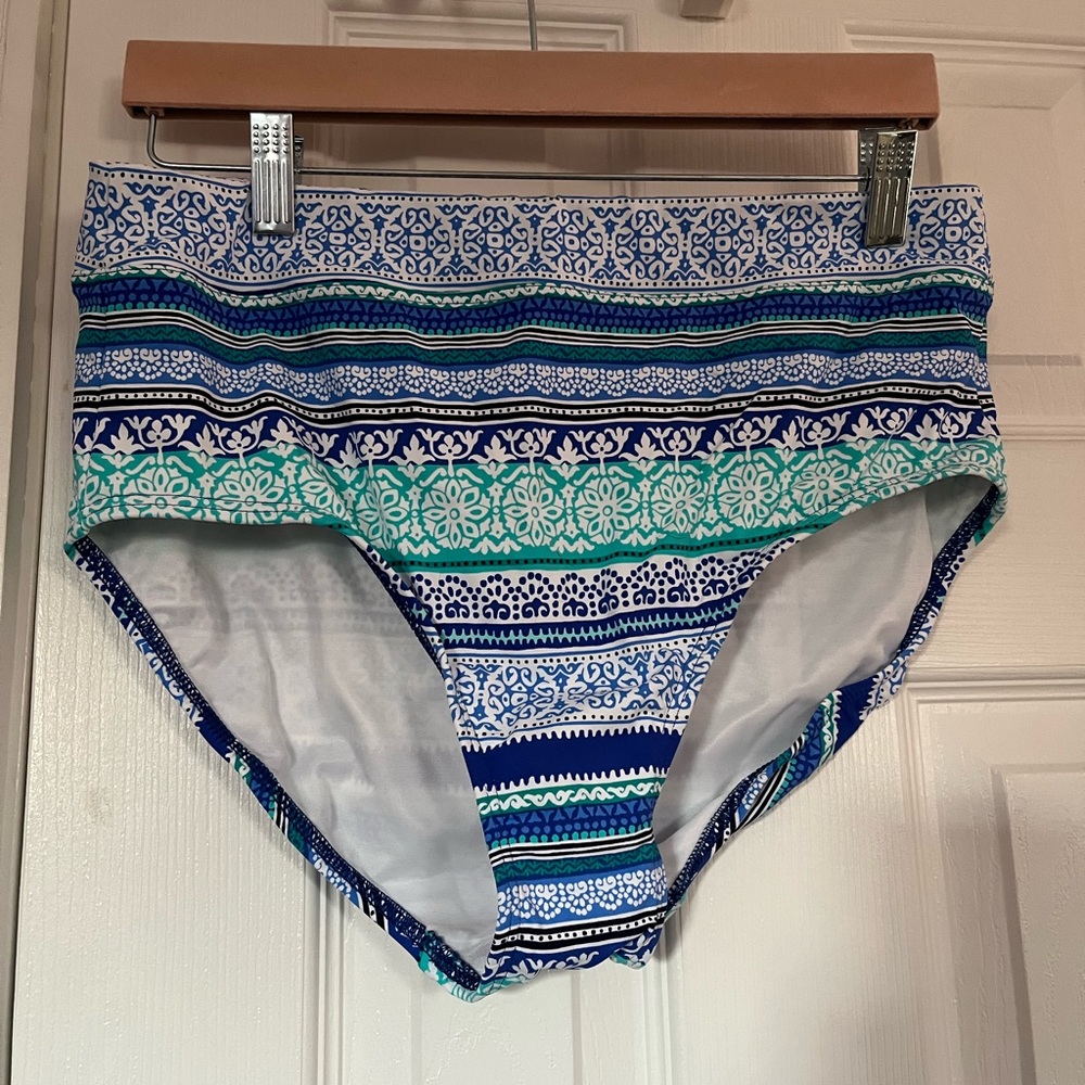 High wasted full Coverage bathing suit bottoms